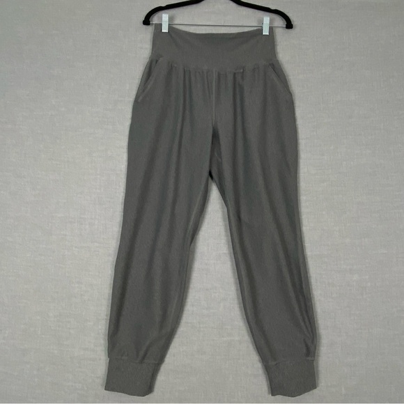 Old Navy High Rise Leggings with Go-Dry Sz Medium Gray Joggers - Picture 1 of 11